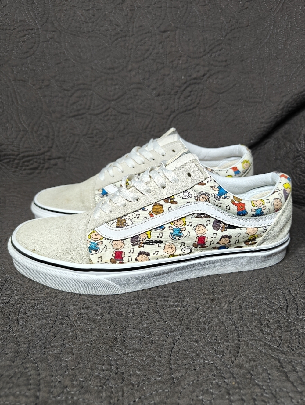 VANS X Peanuts 'The Gang' Old Skool Charlie Brown Sneakers Unisex Men 8 Wmn 9.5